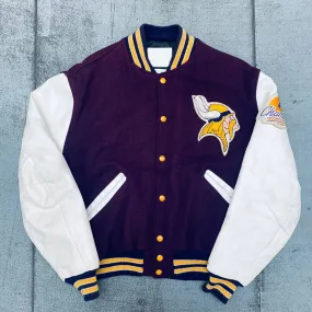 1980’s Minnesota Vikings NFC Champs Patch Varsity Jacket 