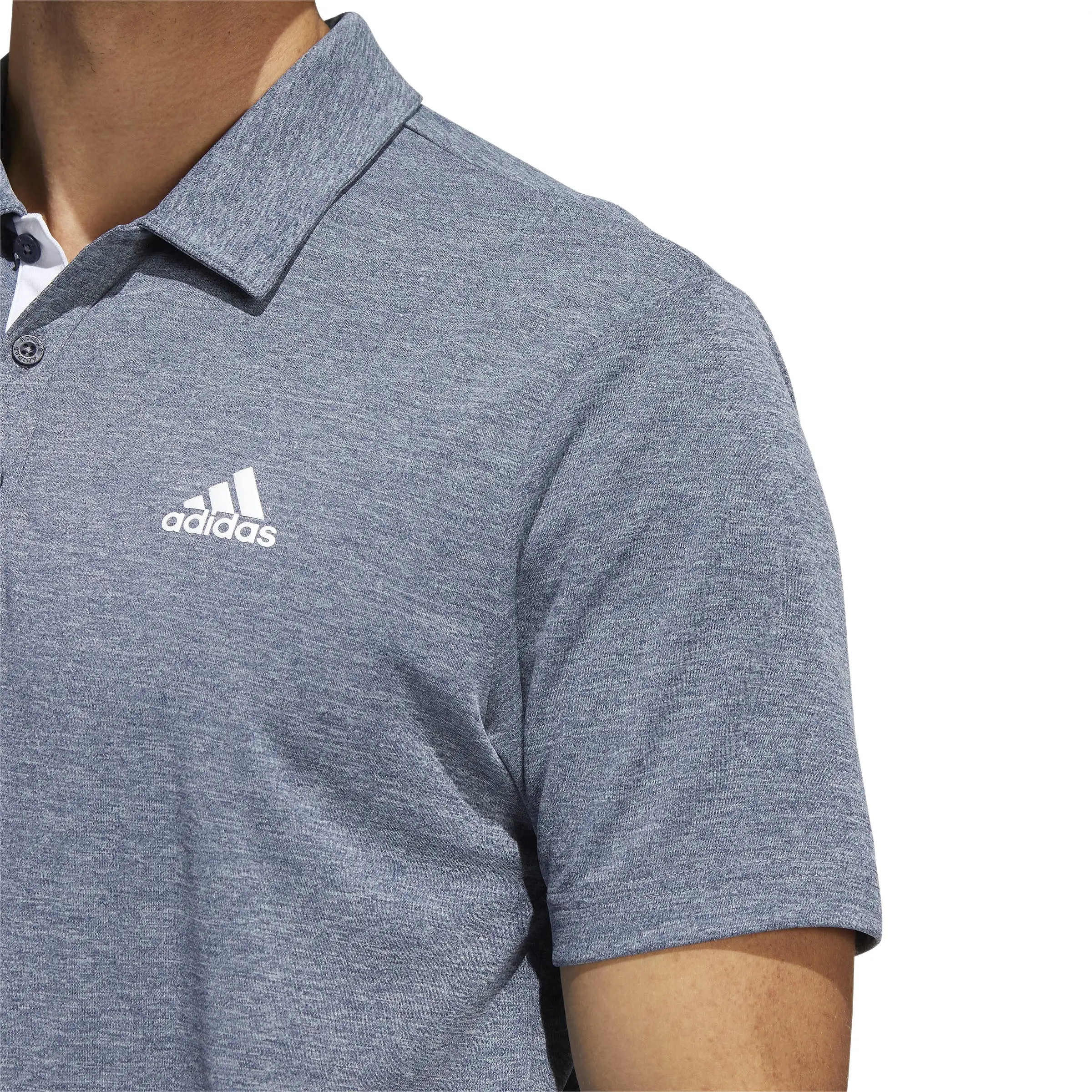 Adidas Poloshirt Performance Drive Heather Heren Navy