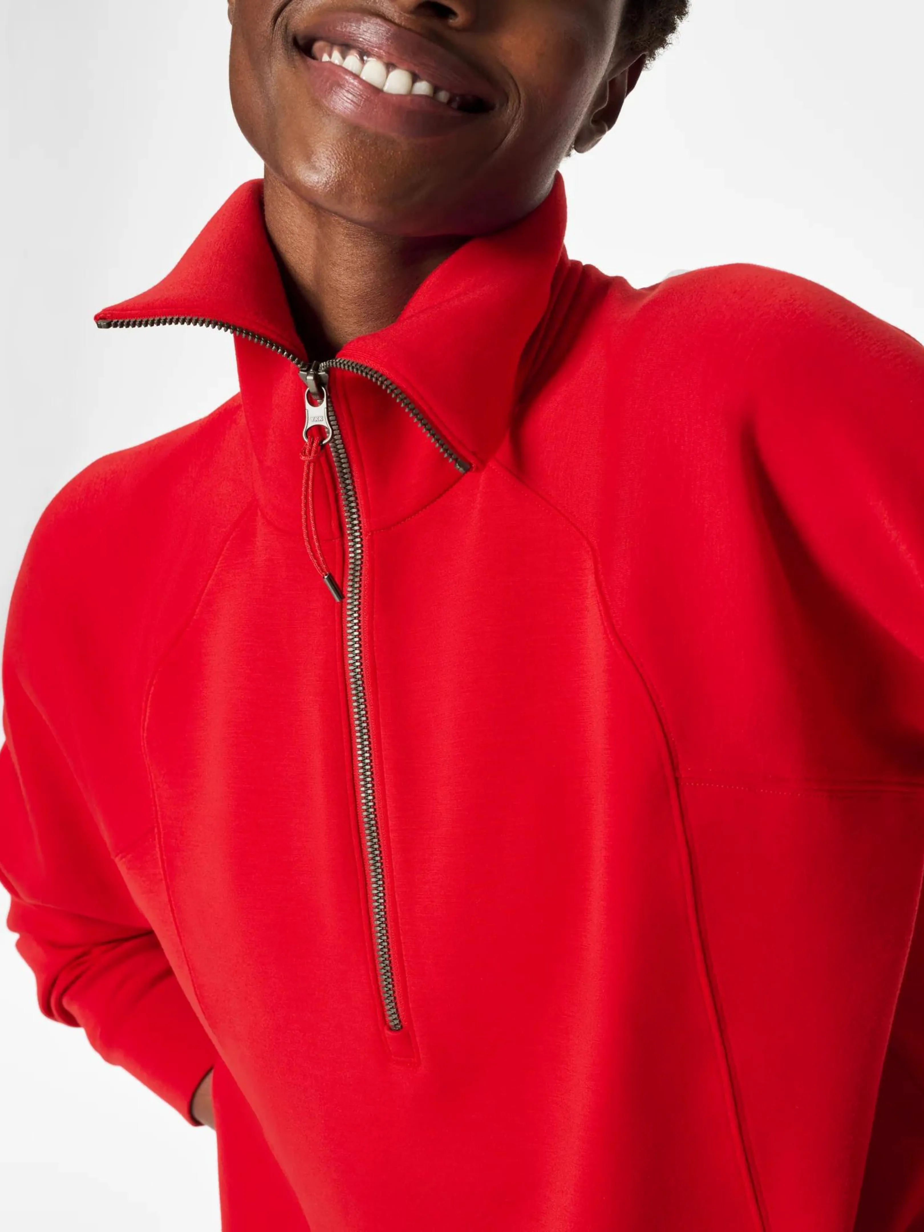 Air Essentials Half Zip - Red