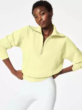 Air Essentials Spanx Half Zip - Lemon Lime