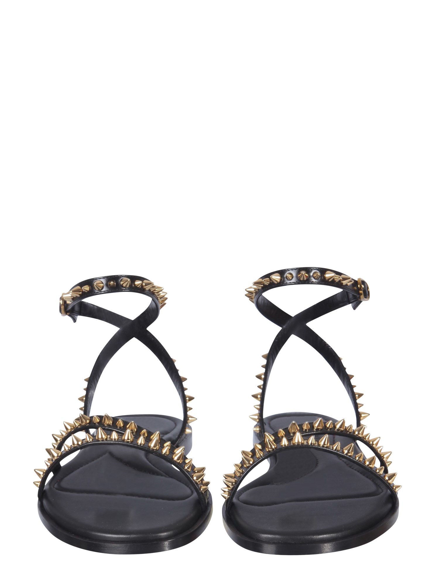 ALEXANDER McQUEEN    STUDDED LEATHER SANDALS