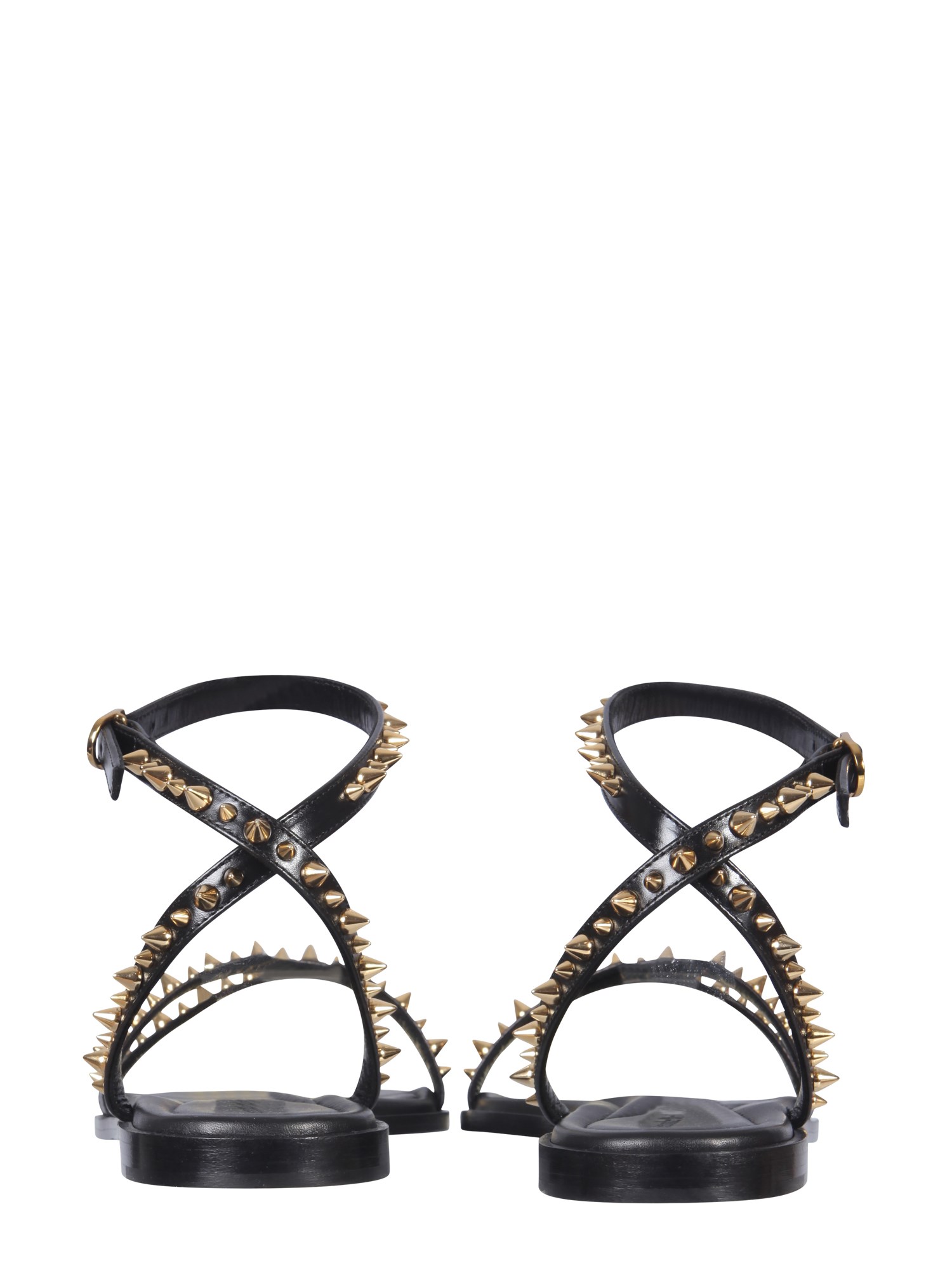 ALEXANDER McQUEEN    STUDDED LEATHER SANDALS