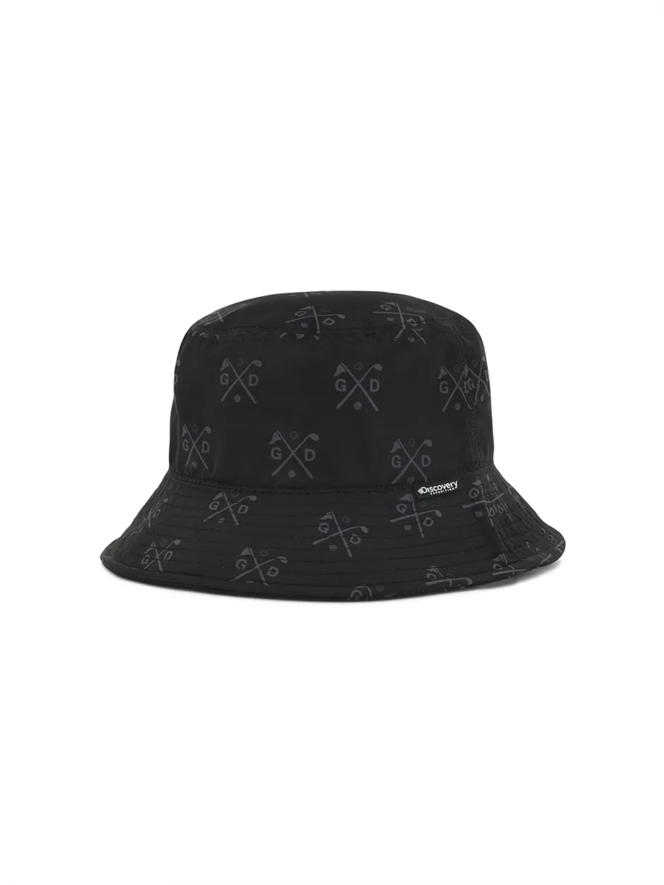 All Over Print BUCKET Hat Black