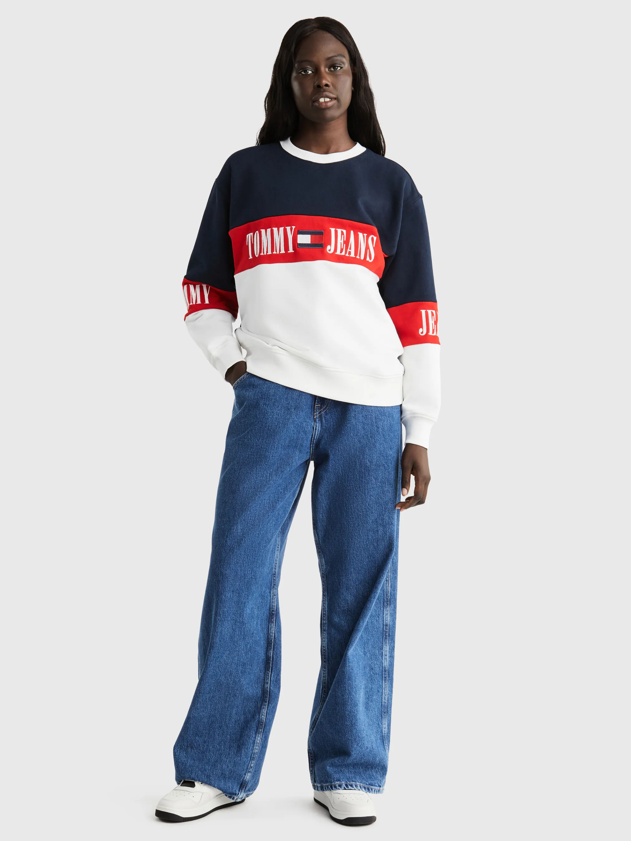 Archive Colour-Blocked Relaxed Fit Sweatshirt | Sweatshirts & Hoodies | Tommy Jeans