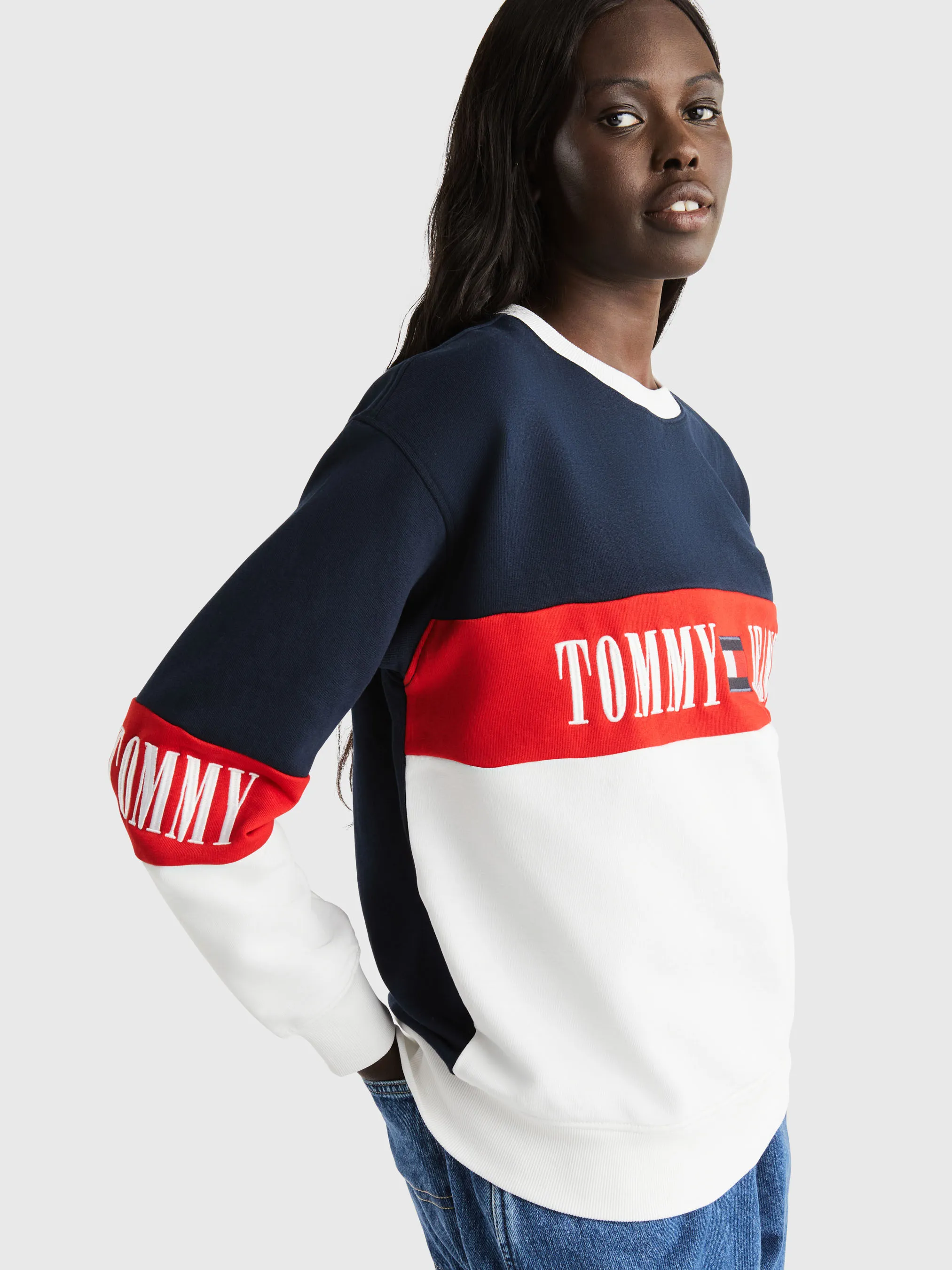 Archive Colour-Blocked Relaxed Fit Sweatshirt | Sweatshirts & Hoodies | Tommy Jeans