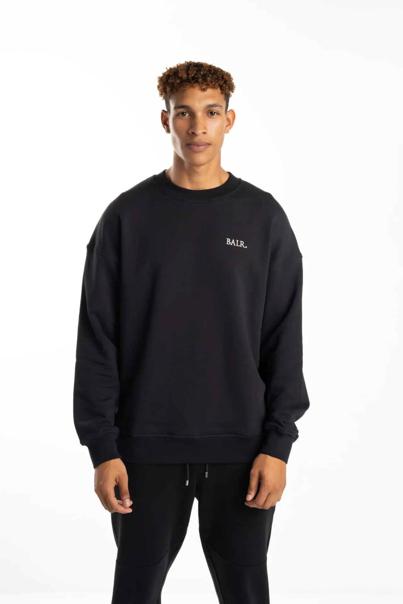 BALR Men’s Game of God’s Box Fit Crew Neck B1262.1078 Jet Black