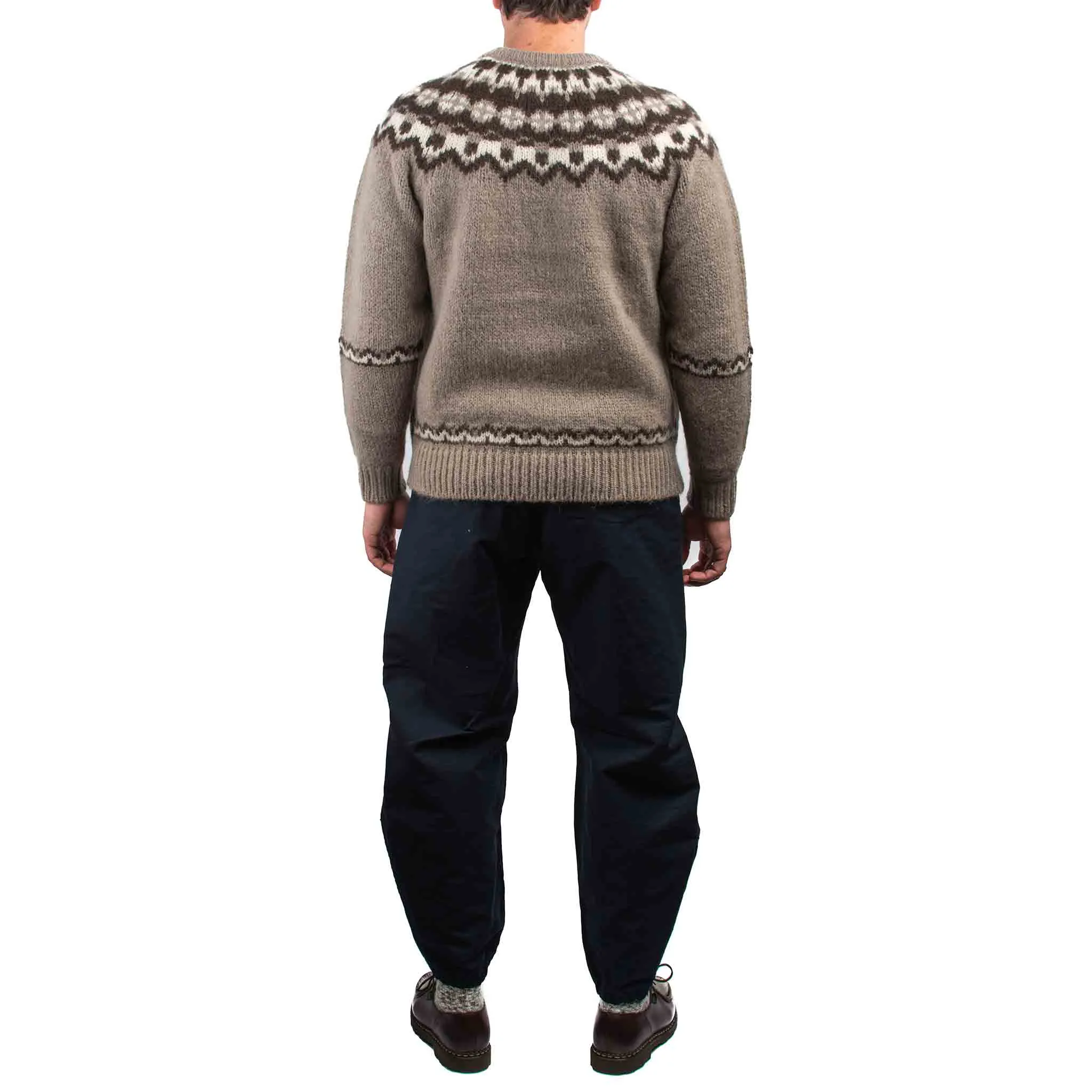 Batoner Mohair Nordic Crew Neck Beige