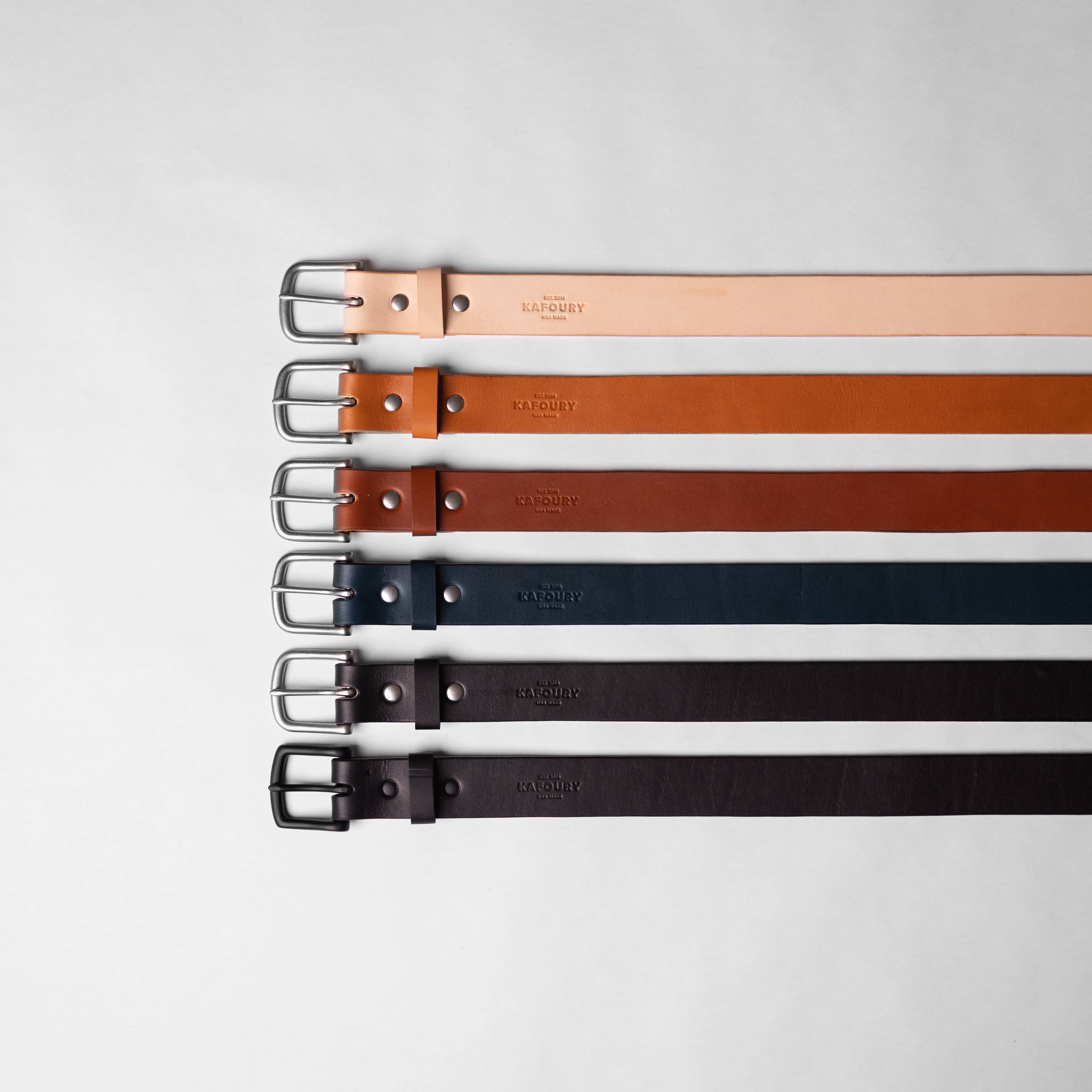 Belt 1.25: Black w/ Nickel Matte / 34