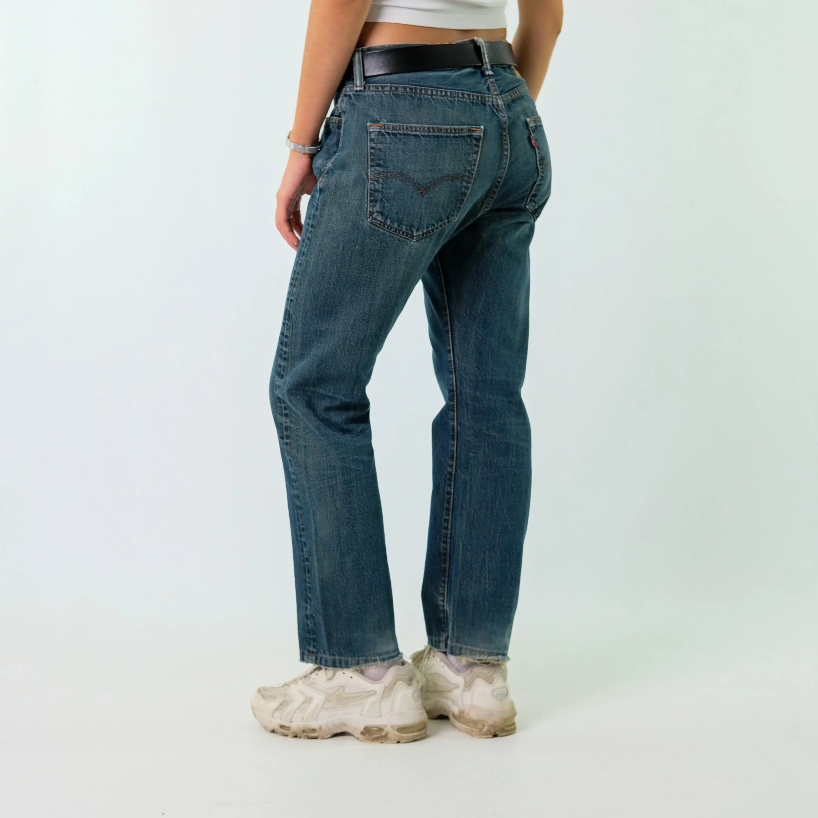 Blue 90s Levi's Denim Jeans Baggy Pants (32x30)