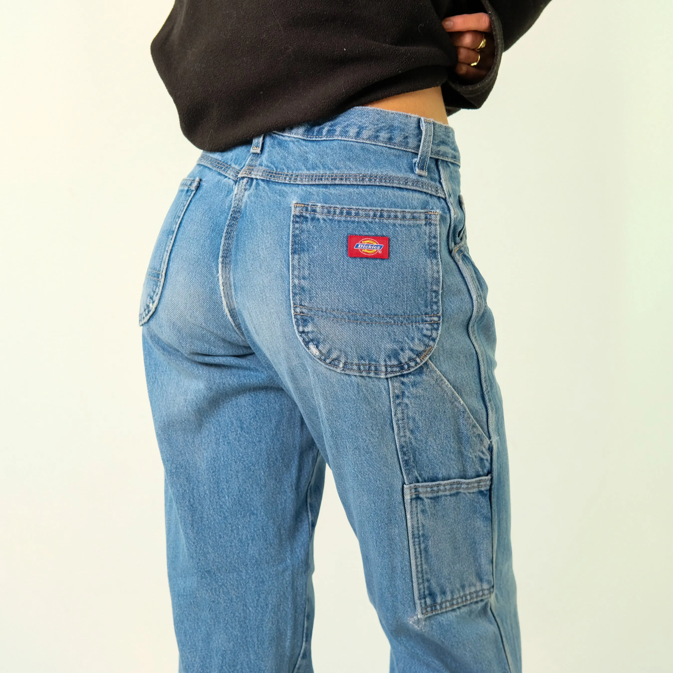 Blue y2ks Dickies Denim Carpenter Baggy Jeans Pants (30x32)