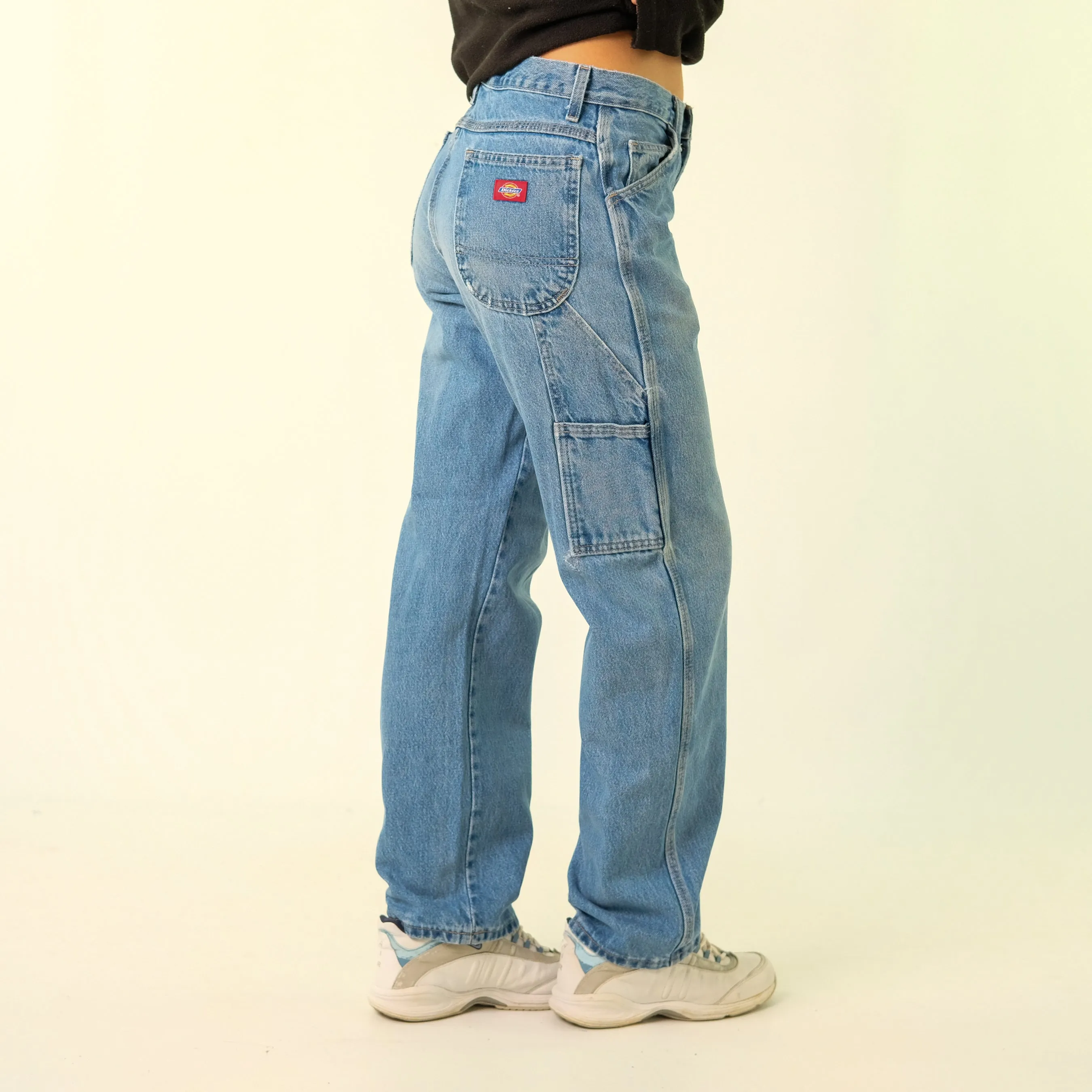 Blue y2ks Dickies Denim Carpenter Baggy Jeans Pants (30x32)