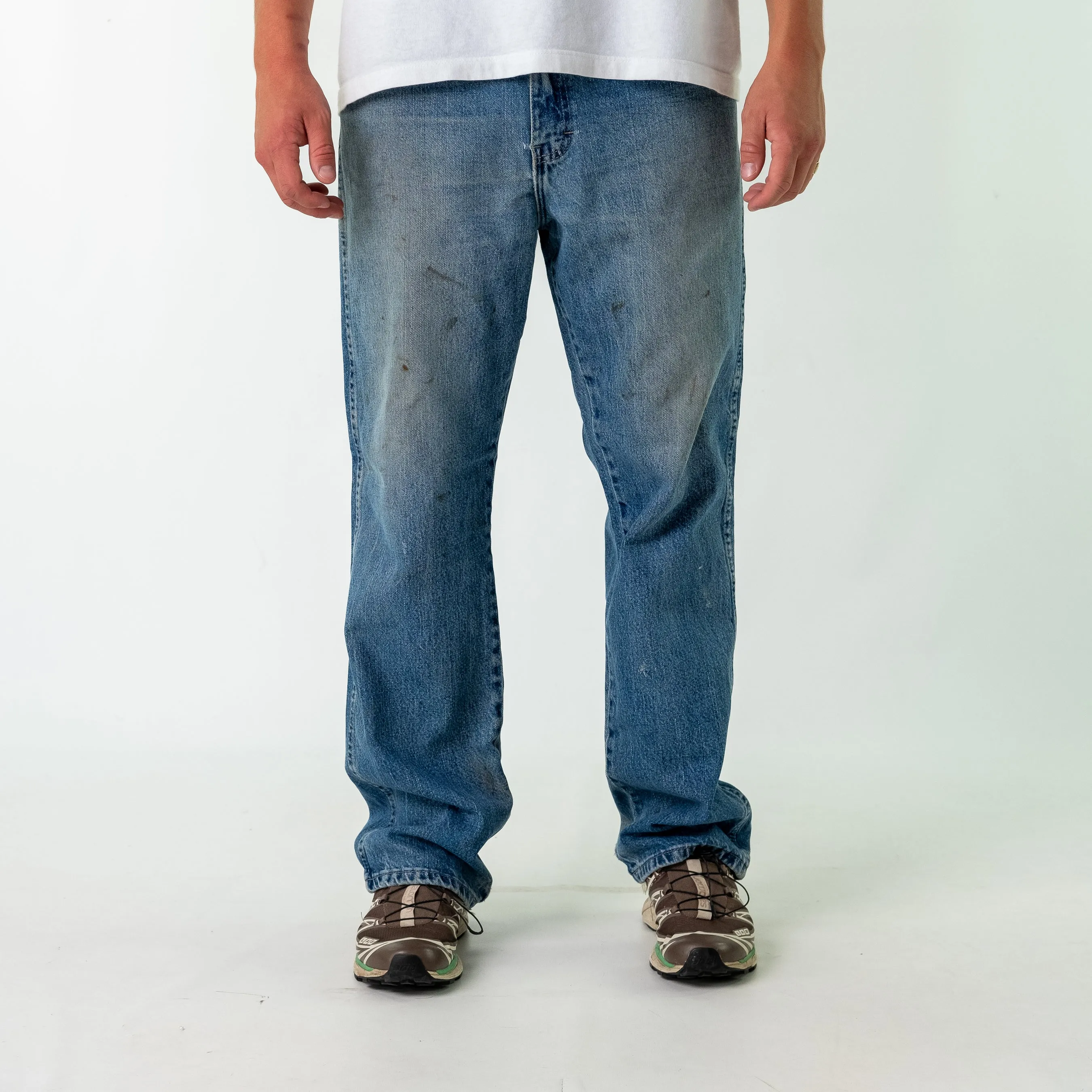 Blue y2ks Dickies Denim Jeans Baggy Pants (34x32)