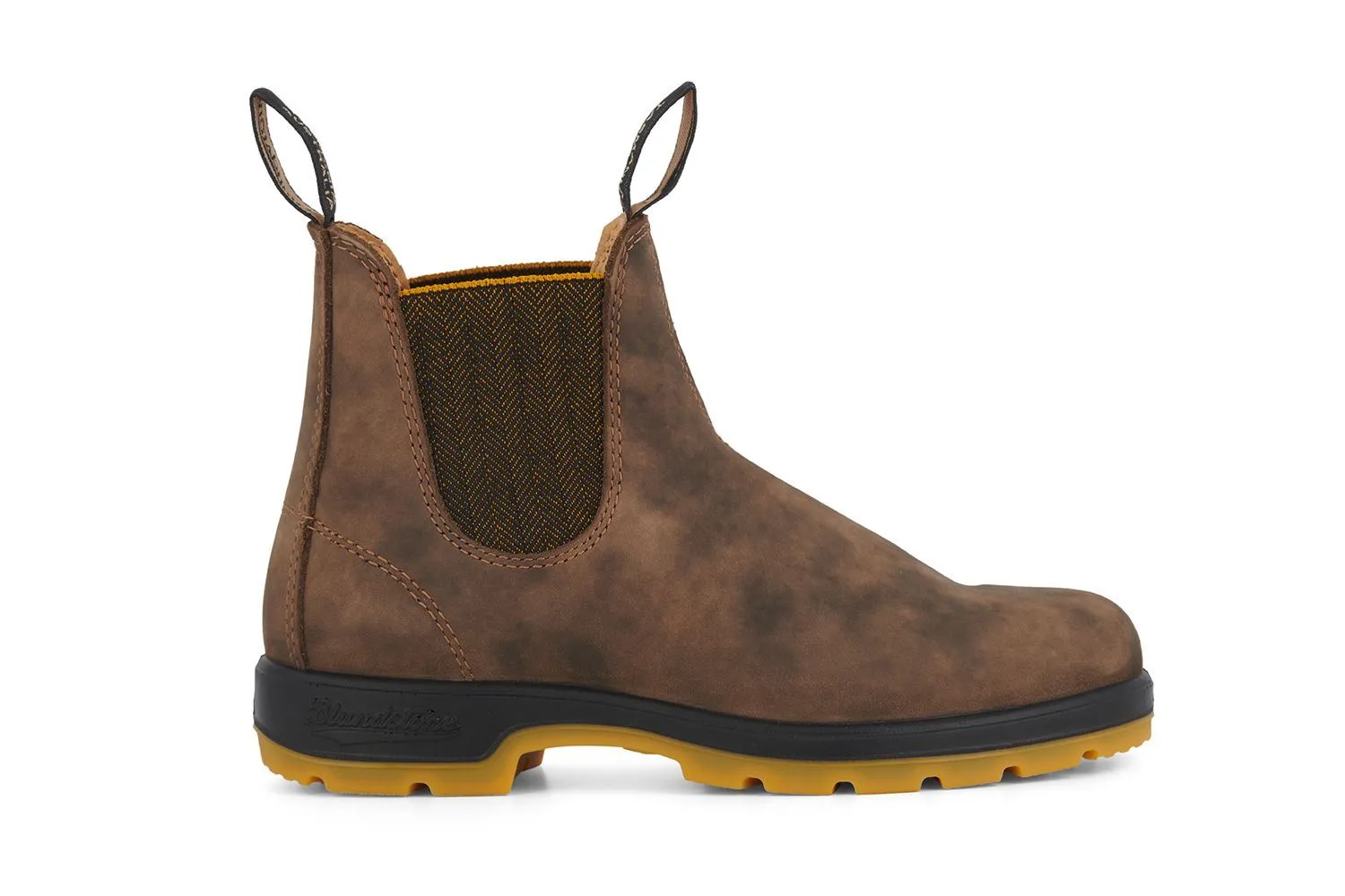 Blundstone #1944 Rustic Brown/Mustard Chelsea Boot