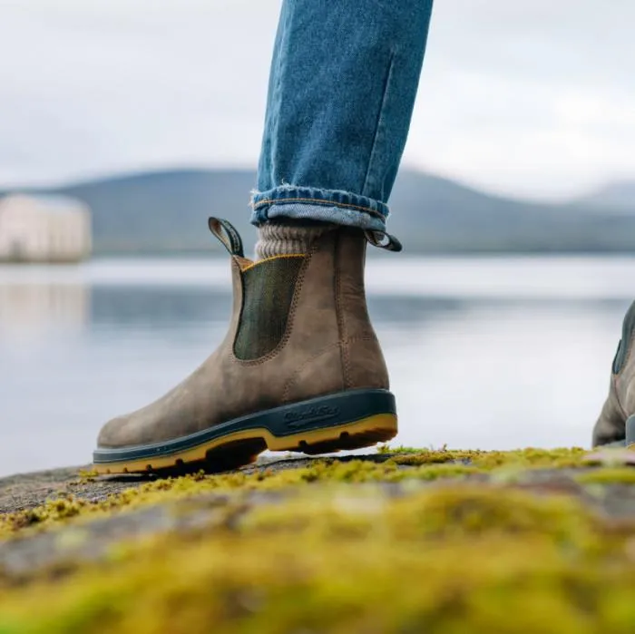 Blundstone #1944 Rustic Brown/Mustard Chelsea Boot