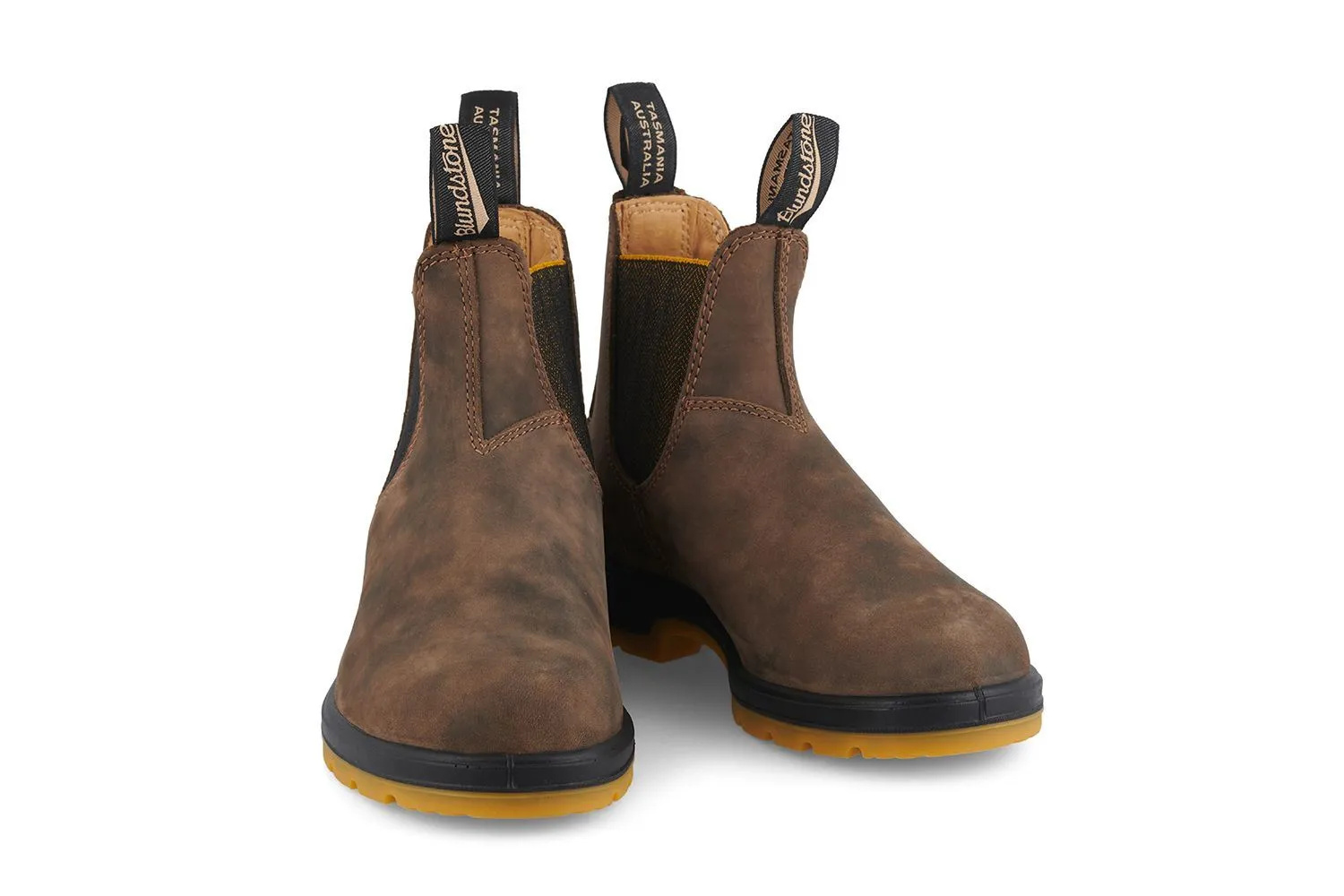 Blundstone #1944 Rustic Brown/Mustard Chelsea Boot