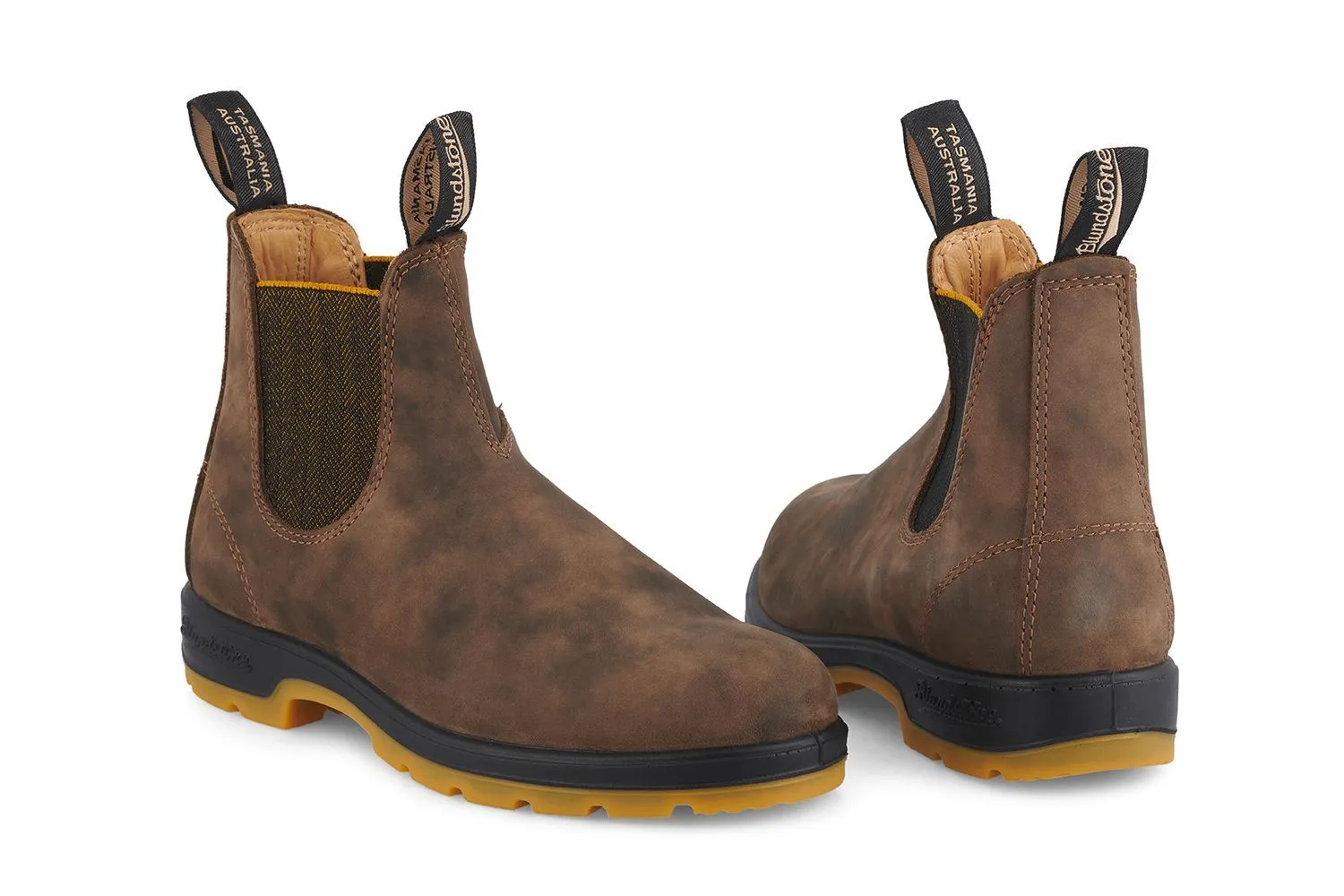 Blundstone #1944 Rustic Brown/Mustard Chelsea Boot