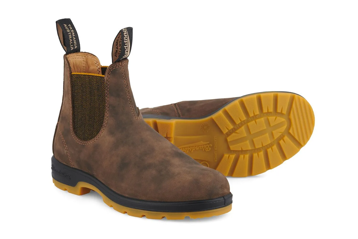 Blundstone #1944 Rustic Brown/Mustard Chelsea Boot