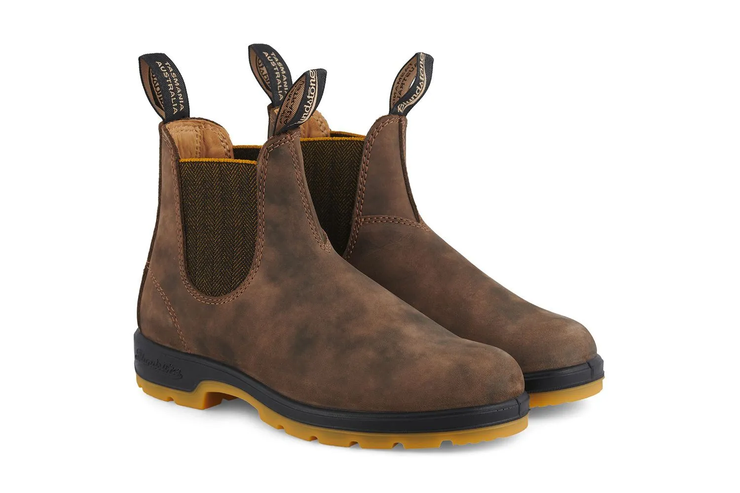 Blundstone #1944 Rustic Brown/Mustard Chelsea Boot