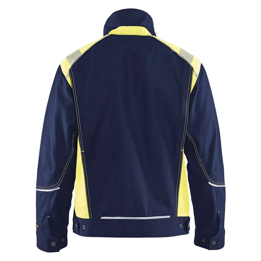 Blåkläder 4095-1370 Craftsman Jacket - Navy/High Vis Yellow