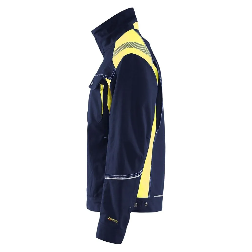 Blåkläder 4095-1370 Craftsman Jacket - Navy/High Vis Yellow