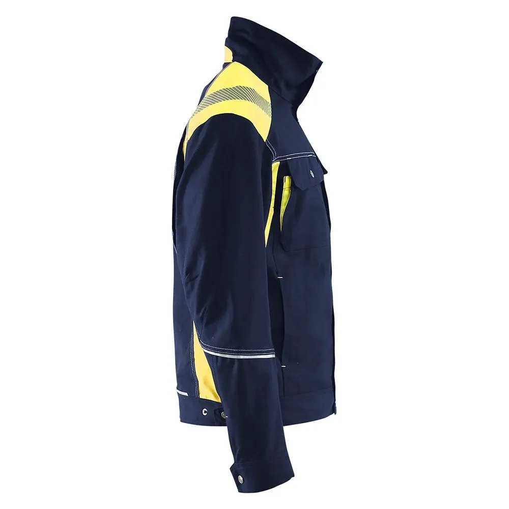 Blåkläder 4095-1370 Craftsman Jacket - Navy/High Vis Yellow