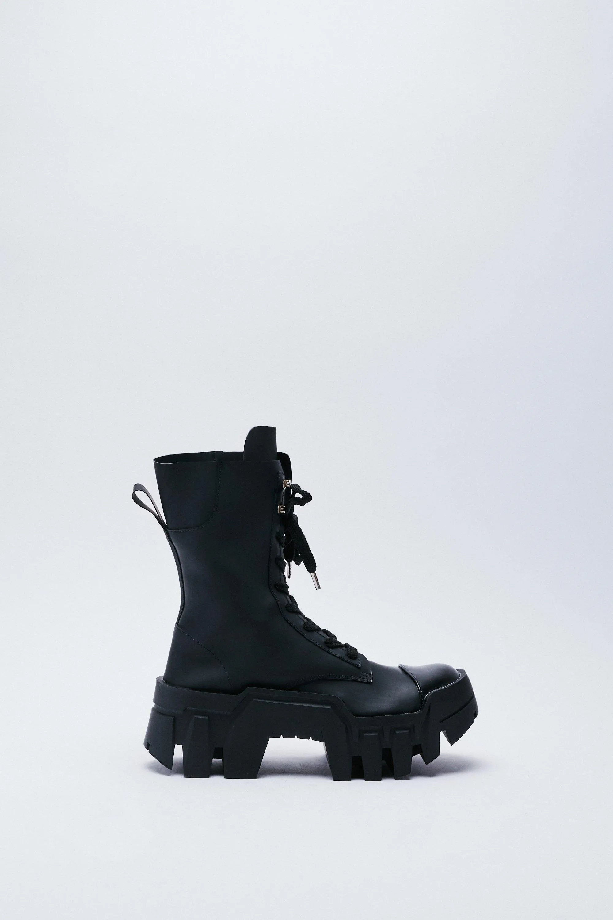 Boots | Lace Up Chunky Biker Boots | NastyGal