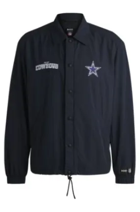 BOSS x NFL water-repellent jacket with embroidered branding