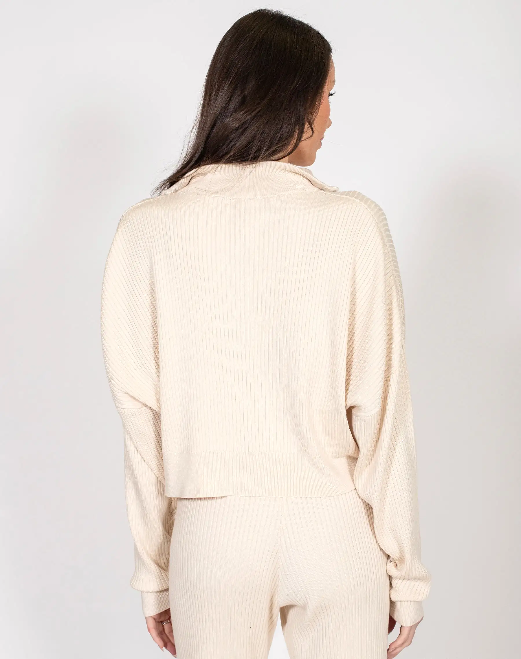 Boxy Crop Half Zip