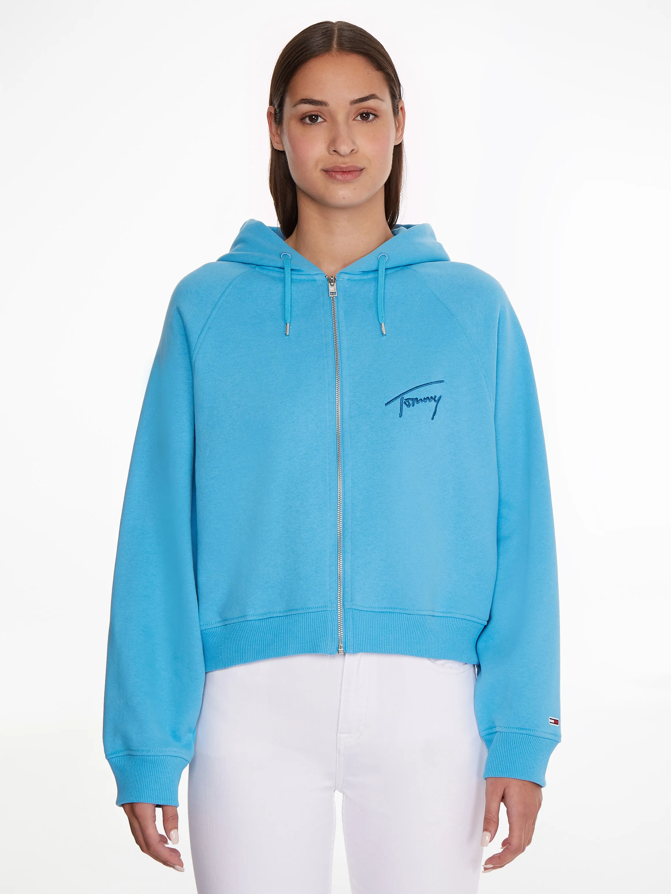 Boxy Zip-Thru Hoodie | Sweatshirts & Hoodies | Tommy Hilfiger