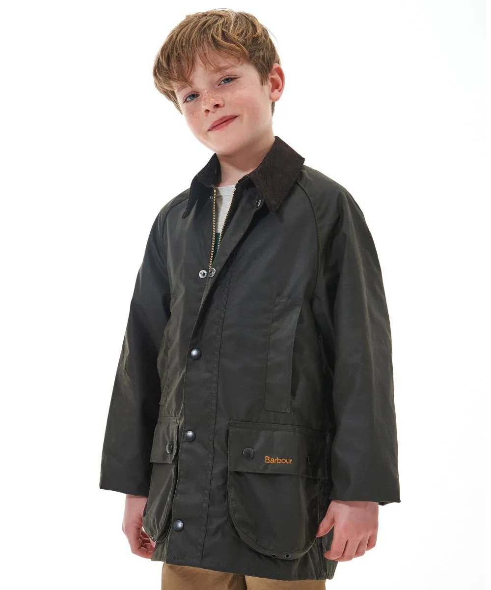 Boy's Barbour Classic Beaufort Waxed Jacket, 10-15yrs