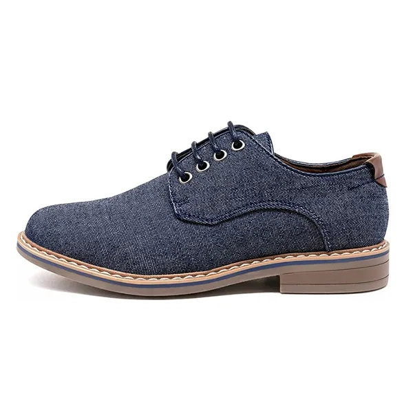 Boys' Causal Denim Lace-Up Oxfords