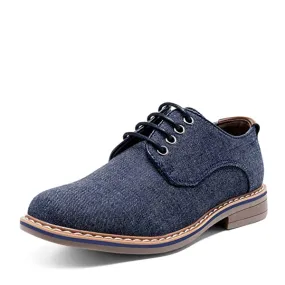 Boys' Causal Denim Lace-Up Oxfords