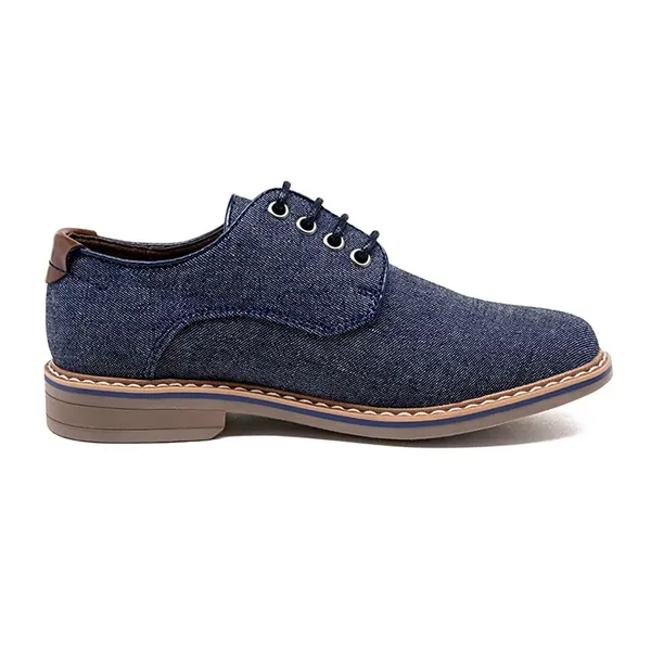 Boys' Causal Denim Lace-Up Oxfords