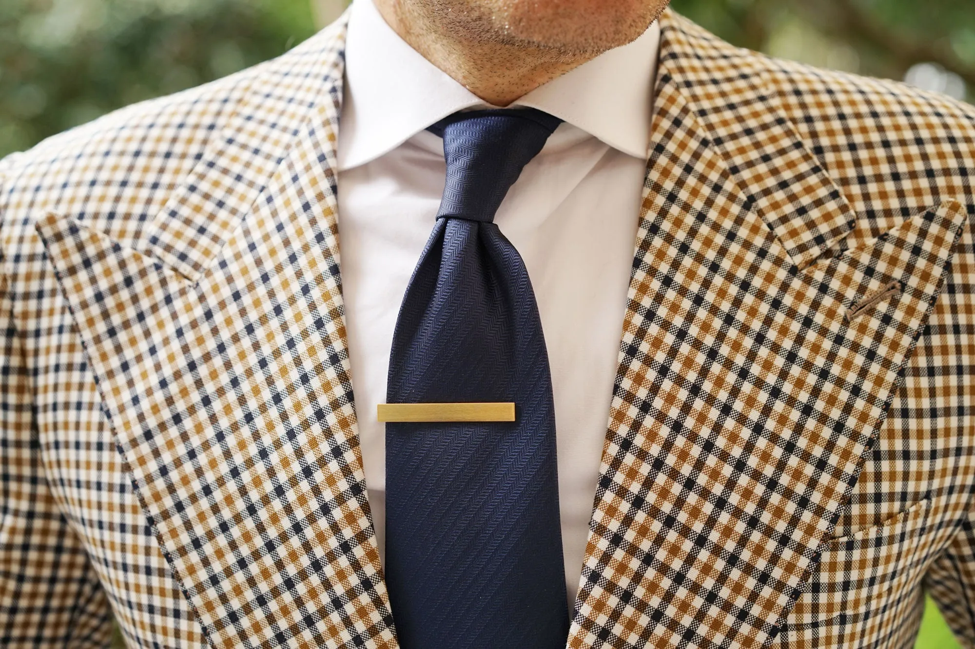 Brushed Gold Tie Bar