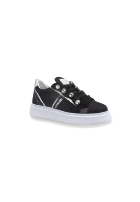 CAFENOIR Sneaker Glitter Perle Donna Nero DE1620