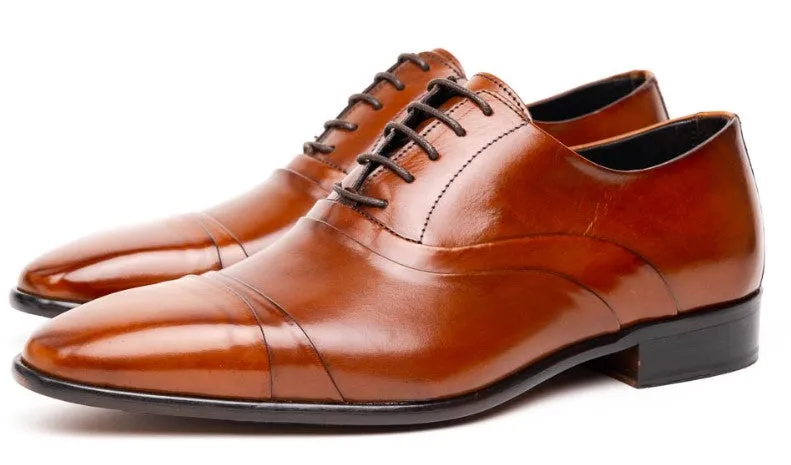 Calzoleria Toscana Z211 Cap Toe Oxfords Mahogany