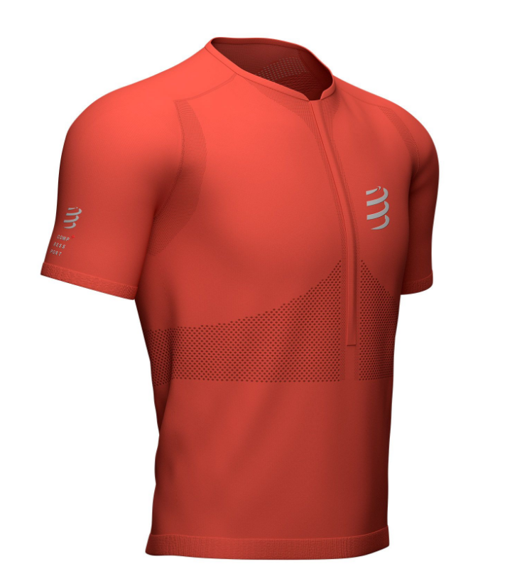 Camiseta Compressport Trail Half-Zip Fitted SS