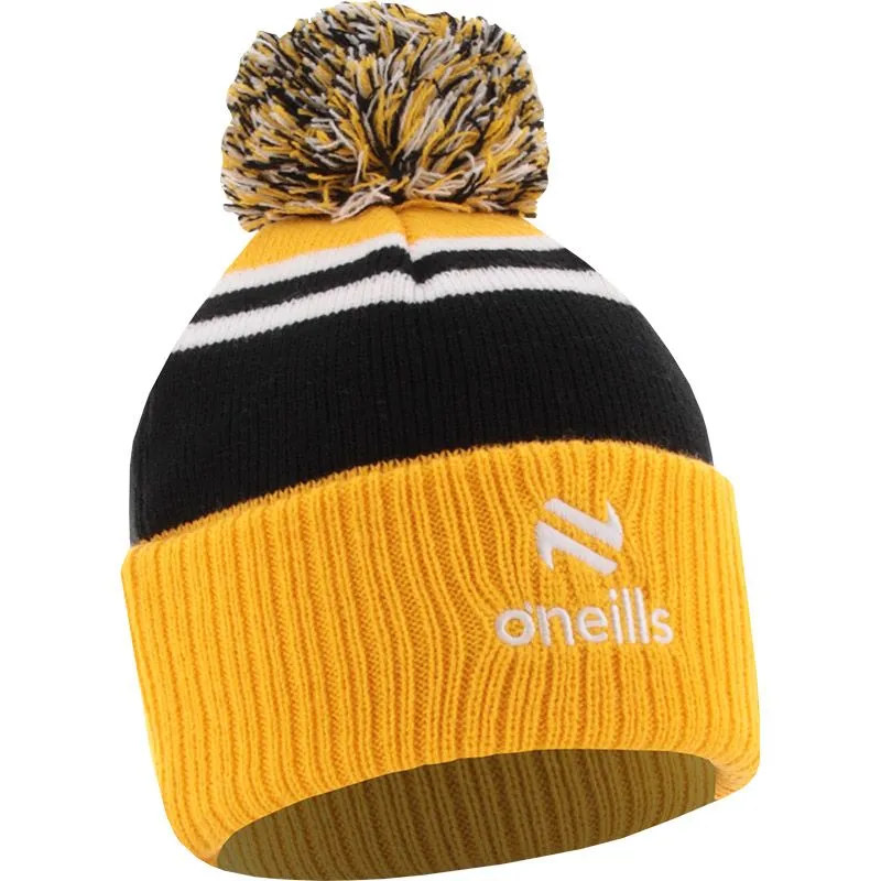 Canyon Bobble Hat Black / Amber / White