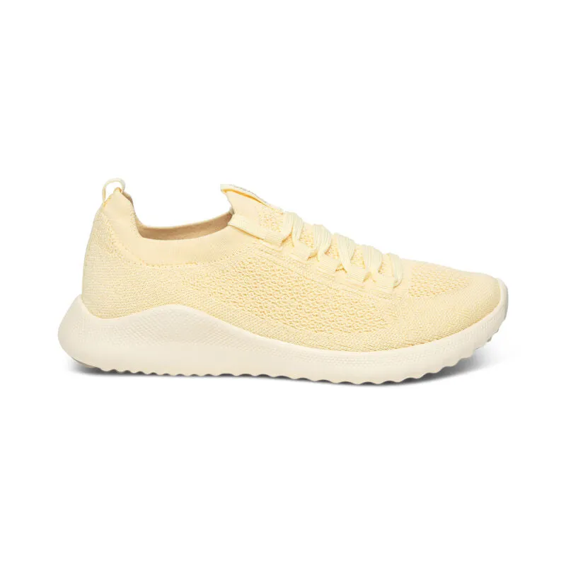  Carly Lace Up Sneaker in Lemon CLOSEOUTS  