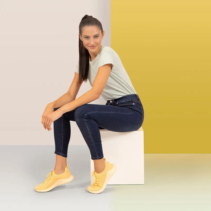  Carly Lace Up Sneaker in Lemon CLOSEOUTS  