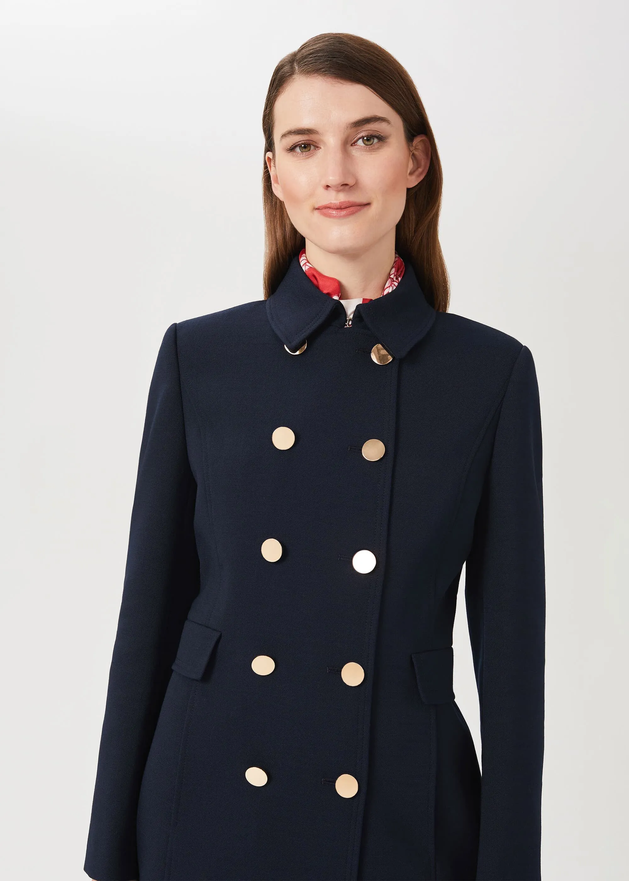 Cecelia Military Coat With Wool 