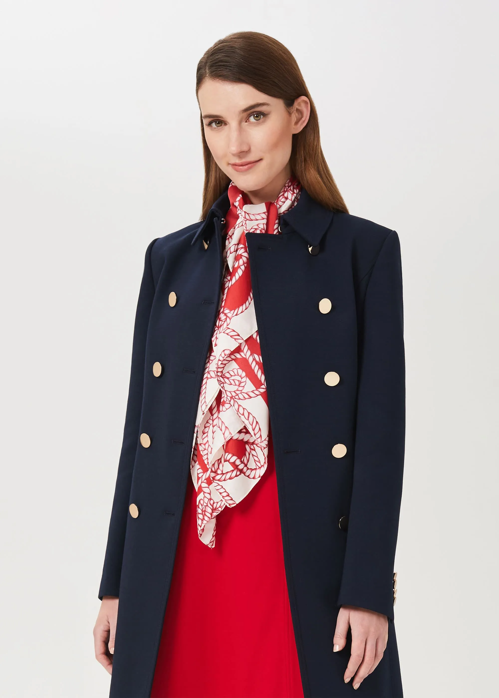 Cecelia Military Coat With Wool 