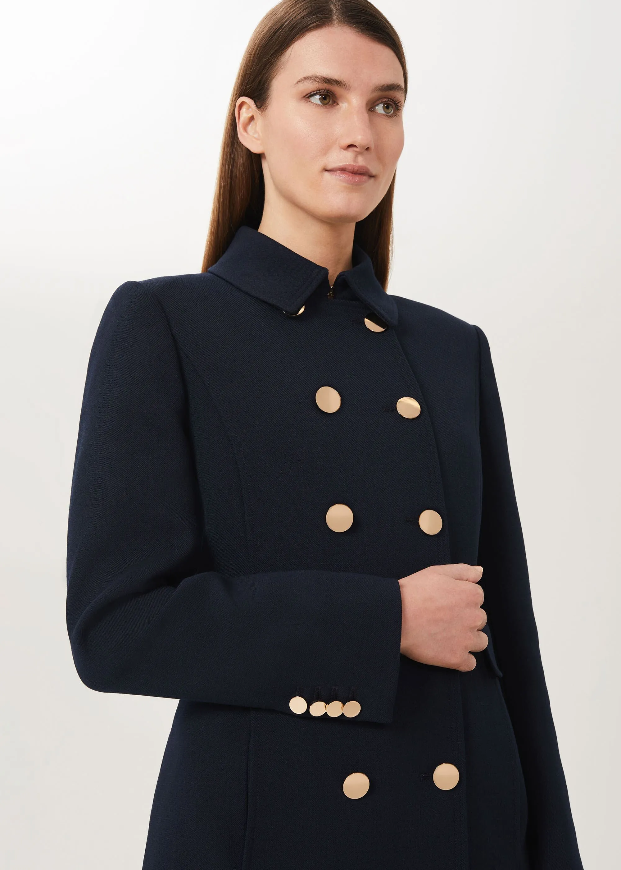 Cecelia Military Coat With Wool 