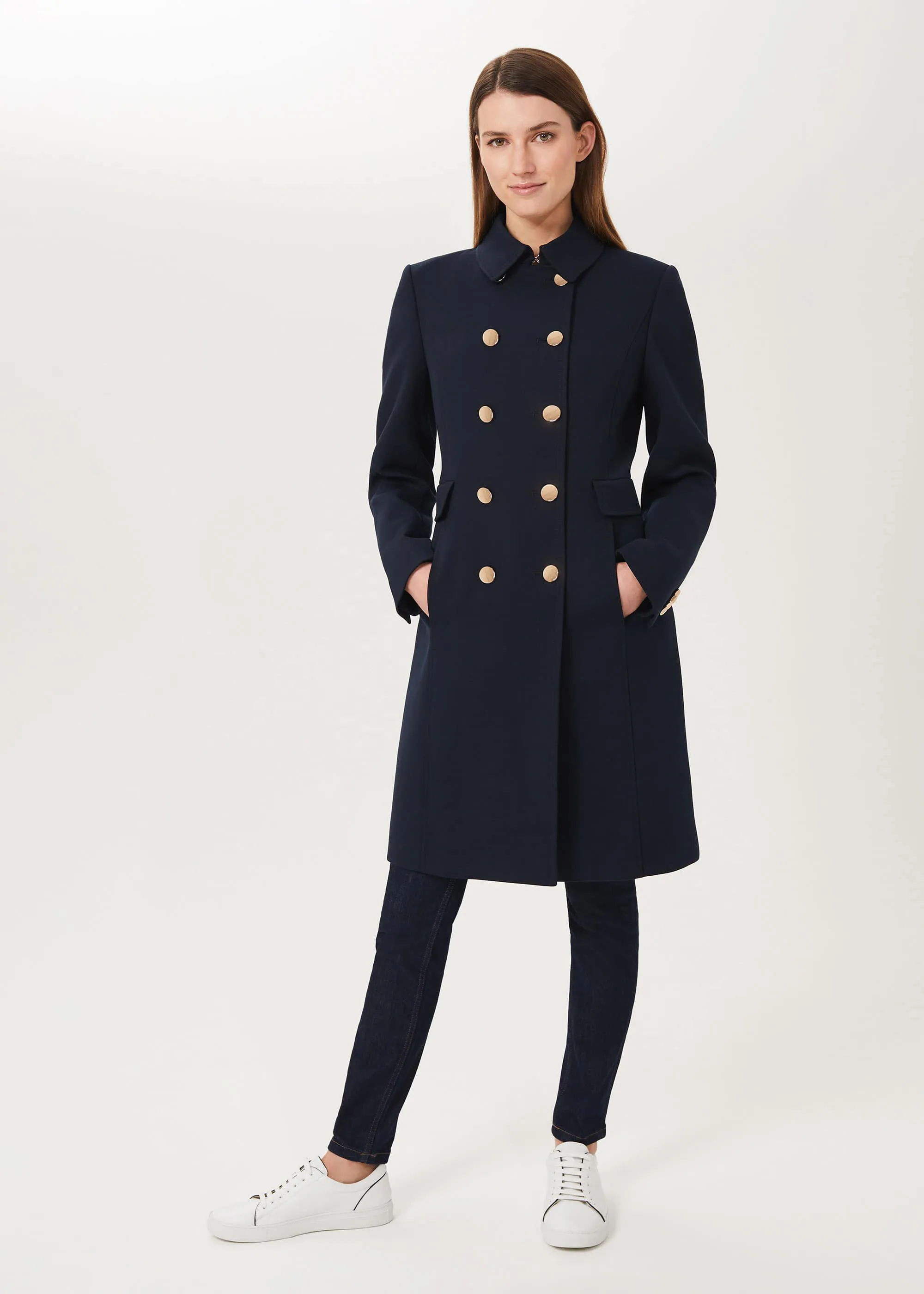 Cecelia Military Coat With Wool 