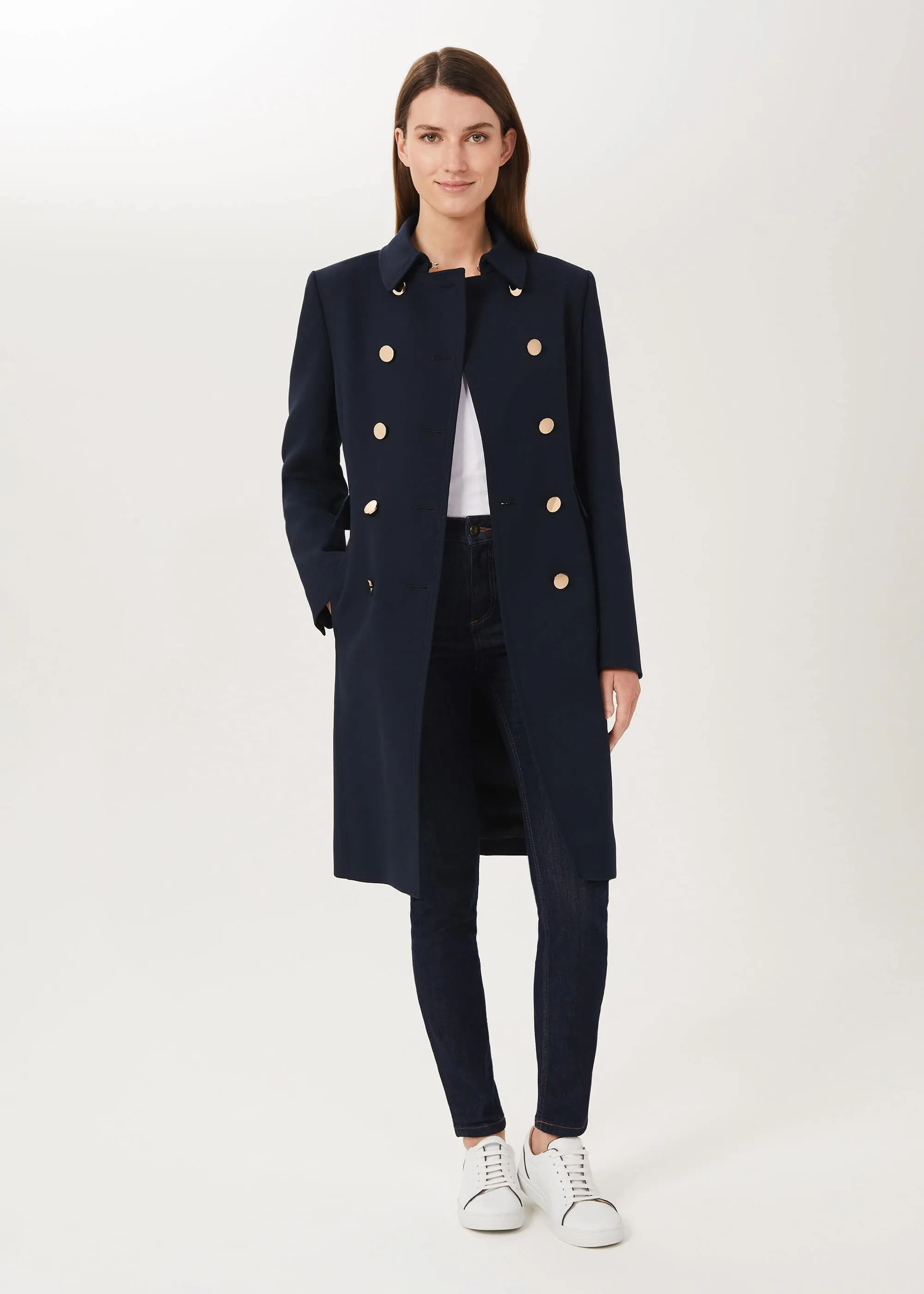 Cecelia Military Coat With Wool 