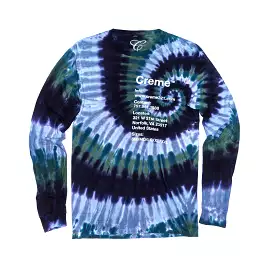 CREME VA INFO TIE DYE LS TEE - SPRUCE