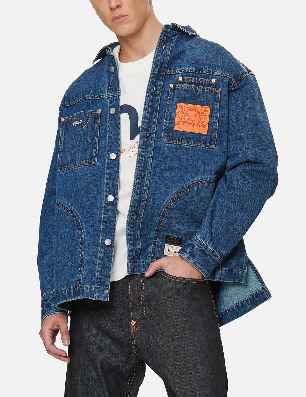 Daicock Insert Denim Shirt Jacket