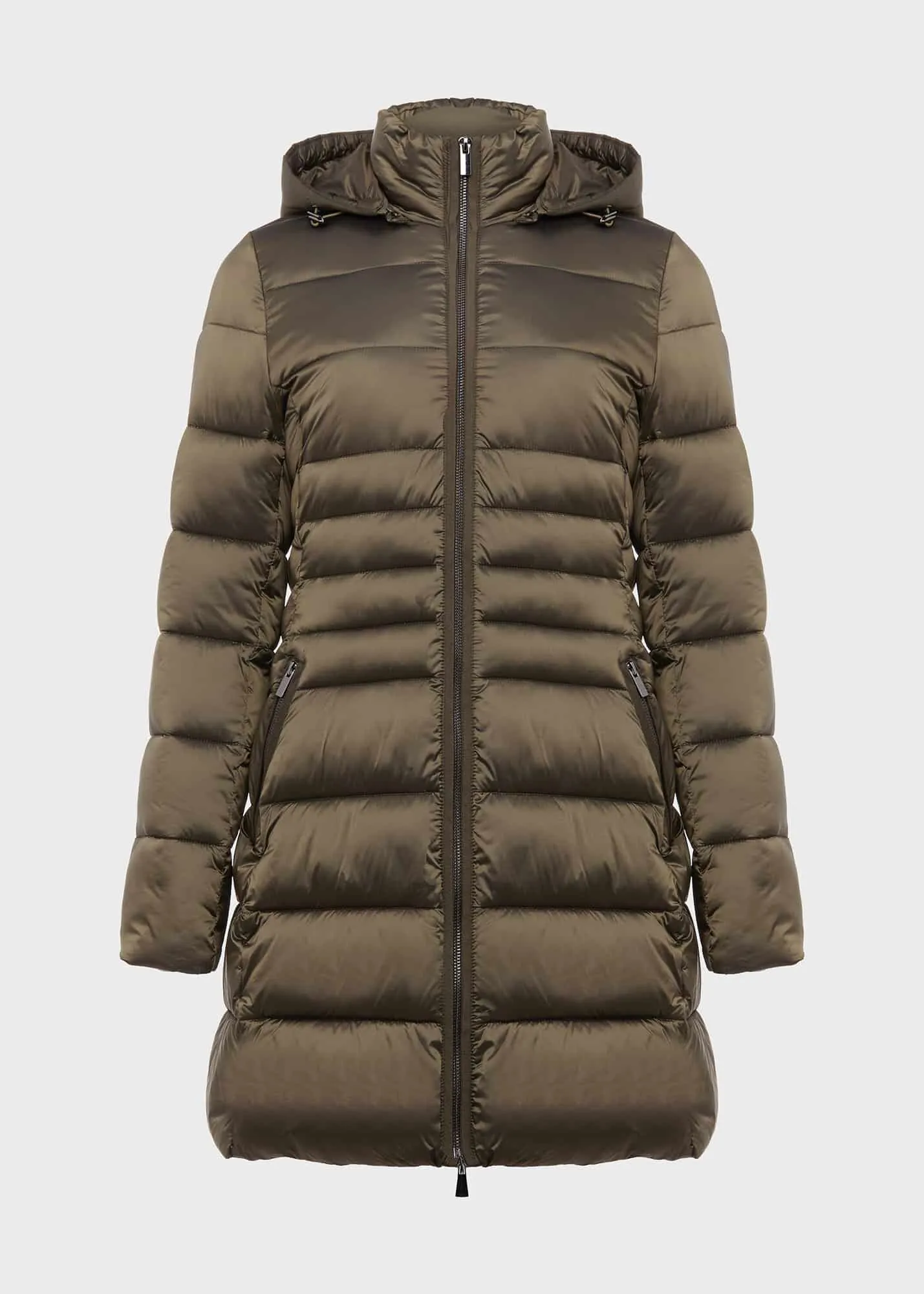 Danika Long Puffer Jacket With Hood 