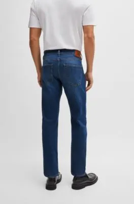 Delaware Slim-fit jeans in dark-blue super-soft denim