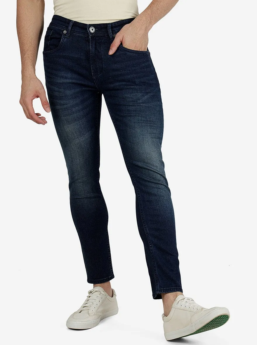 Denim Blue Washed Urban Fit Jeans | Greenfibre